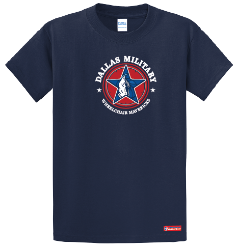 NWBA Officially Licensed - Dallas Military Wheelchair Mavericks - Youth - T-Shirt - Cotton