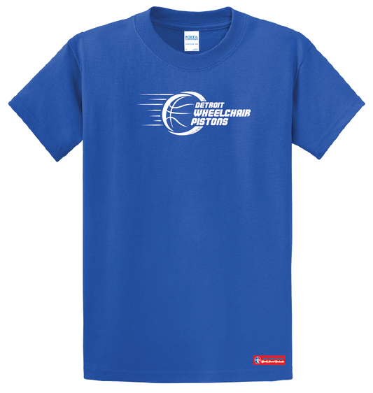 NWBA Officially Licensed - Detroit Wheelchair Pistons - Youth - T-Shirt - Cotton
