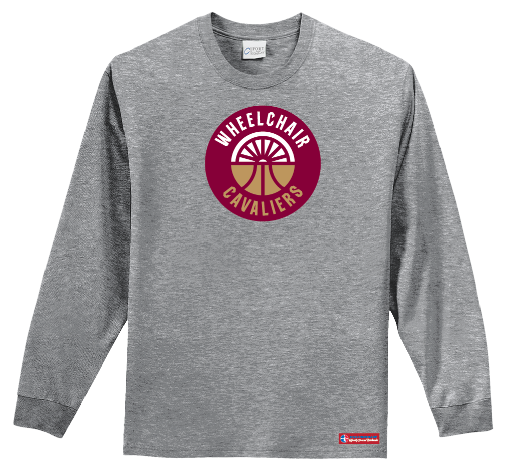 NWBA Officially Licensed - Cleveland Wheelchair Cavaliers - Youth - L/S T-Shirt - Cotton