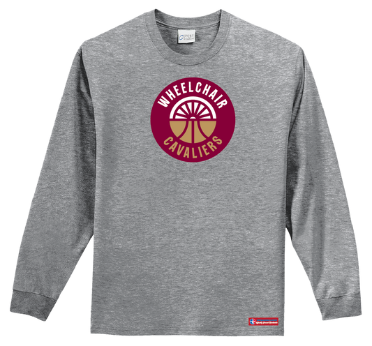 NWBA Officially Licensed - Cleveland Wheelchair Cavaliers - Youth - L/S T-Shirt - Cotton
