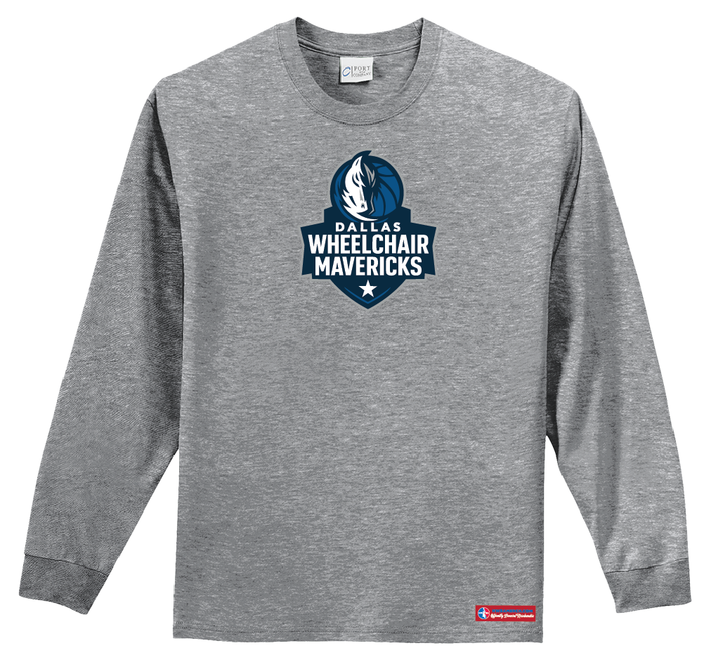 NWBA Officially Licensed - Dallas Wheelchair Mavericks - Men's - L/S T-Shirt - Cotton
