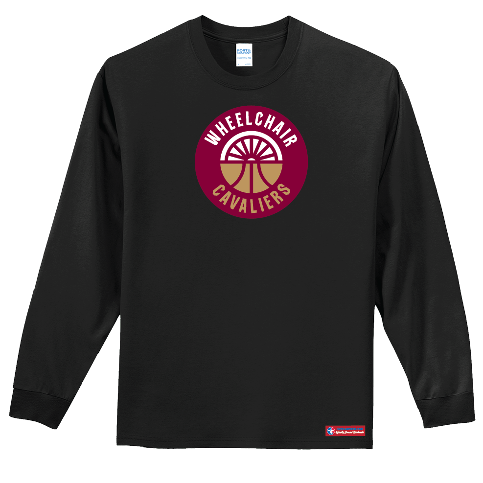 NWBA Officially Licensed - Cleveland Wheelchair Cavaliers - Youth - L/S T-Shirt - Cotton