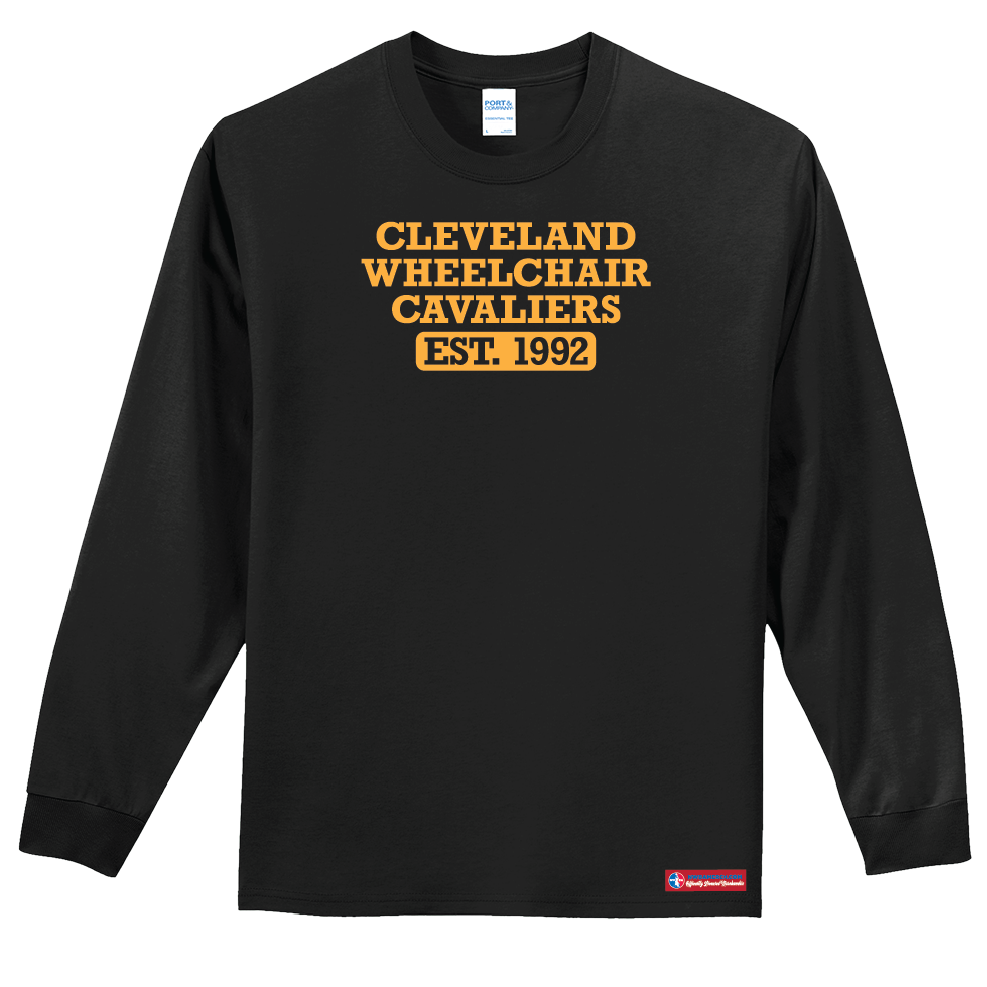 NWBA Officially Licensed - Cleveland Wheelchair Cavaliers - Youth - L/S T-Shirt - Cotton