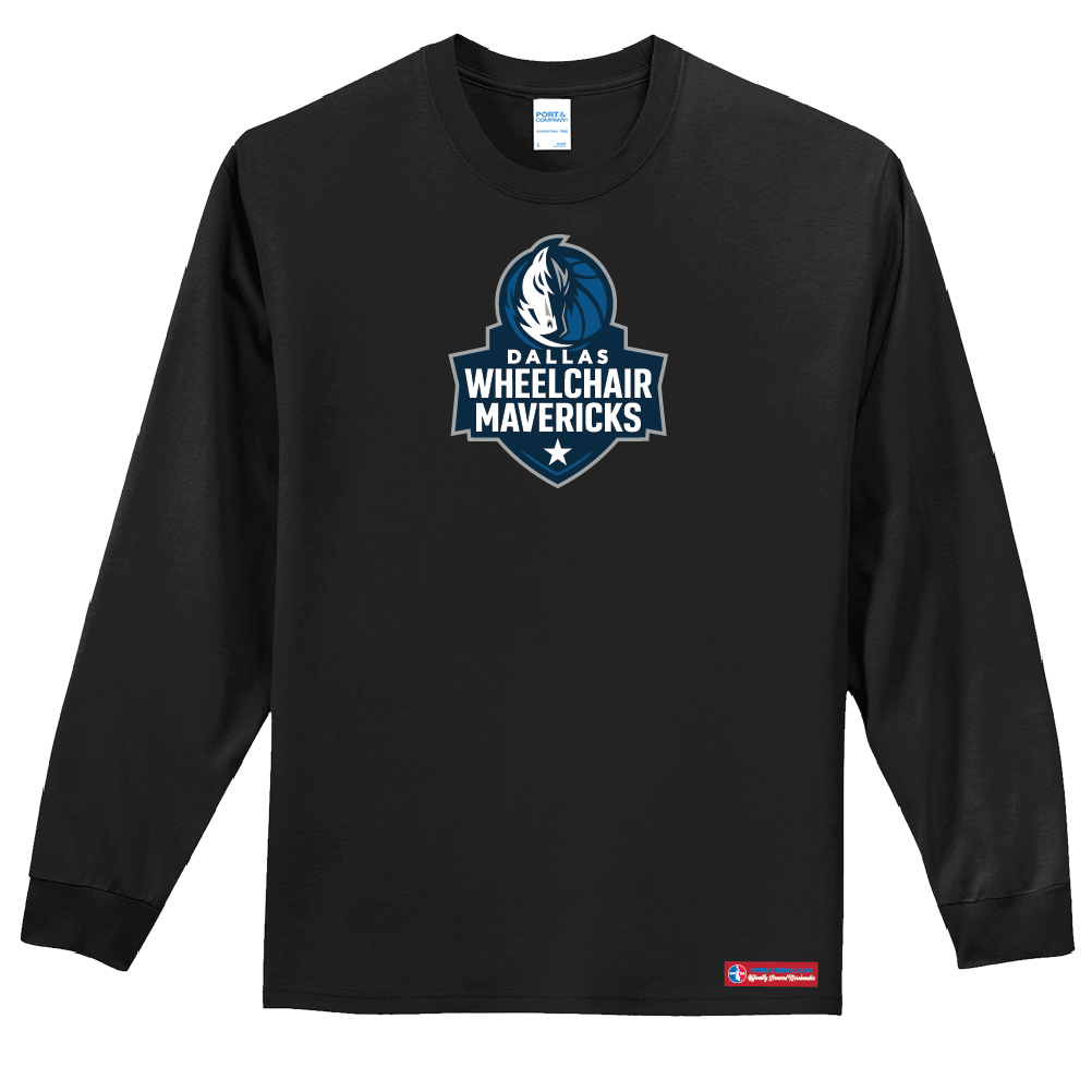 NWBA Officially Licensed - Dallas Wheelchair Mavericks - Men's - L/S T-Shirt - Cotton