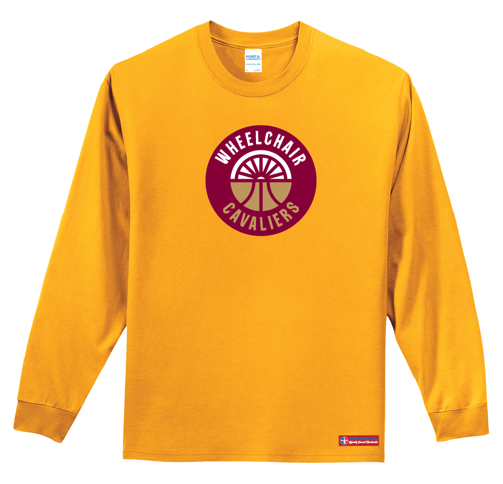 NWBA Officially Licensed - Cleveland Wheelchair Cavaliers - Youth - L/S T-Shirt - Cotton