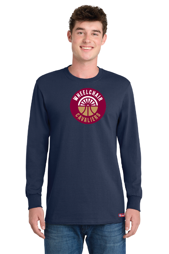 NWBA Officially Licensed - Cleveland Wheelchair Cavaliers - Men's - L/S T-Shirt - Cotton