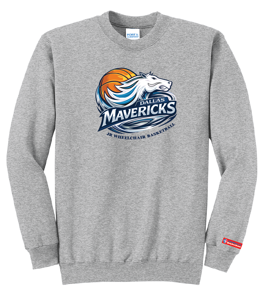 NWBA Officially Licensed - Dallas Jr Wheelchair Mavericks - Fleece Sweatshirt