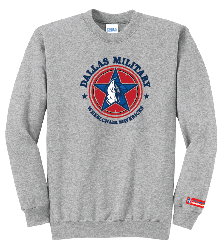NWBA Officially Licensed - Dallas Military Wheelchair Mavericks - Fleece Sweatshirt