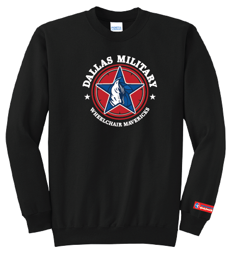 NWBA Officially Licensed - Dallas Military Wheelchair Mavericks - Fleece Sweatshirt