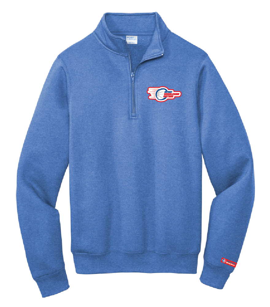 NWBA Officially Licensed - Detroit Wheelchair Pistons - Fleece 1/4 Zip
