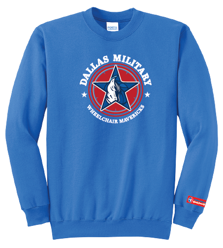 NWBA Officially Licensed - Dallas Military Wheelchair Mavericks - Fleece Sweatshirt