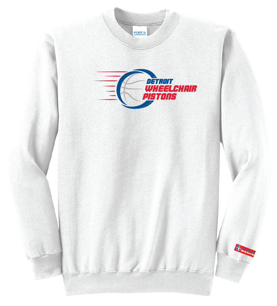 NWBA Officially Licensed - Detroit Wheelchair Pistons - Fleece Sweatshirt