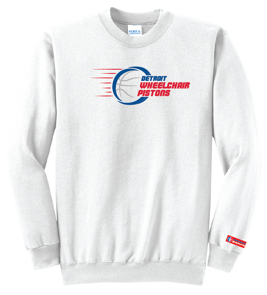 NWBA Officially Licensed - Detroit Wheelchair Pistons - Fleece Sweatshirt