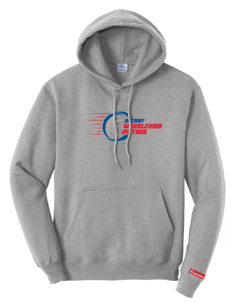 NWBA Officially Licensed - Detroit Wheelchair Pistons - Pullover Hoodie