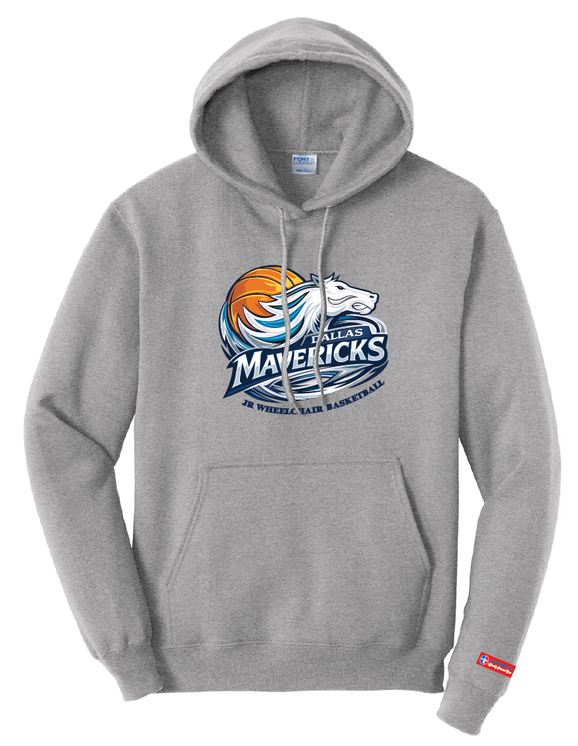 NWBA Officially Licensed - Dallas Jr Wheelchair Mavericks - Pullover Hoodie