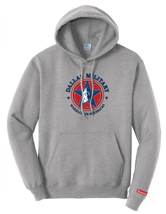 NWBA Officially Licensed - Dallas Military Wheelchair Mavericks - Pullover Hoodie