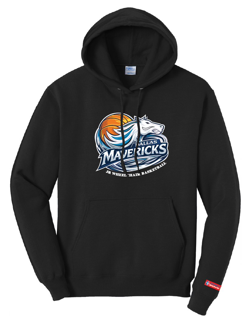NWBA Officially Licensed - Dallas Jr Wheelchair Mavericks - Pullover Hoodie
