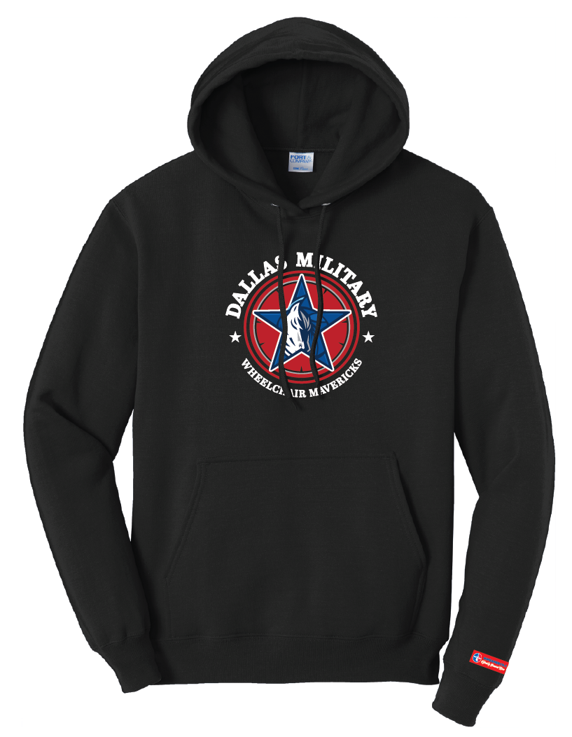 NWBA Officially Licensed - Dallas Military Wheelchair Mavericks - Pullover Hoodie