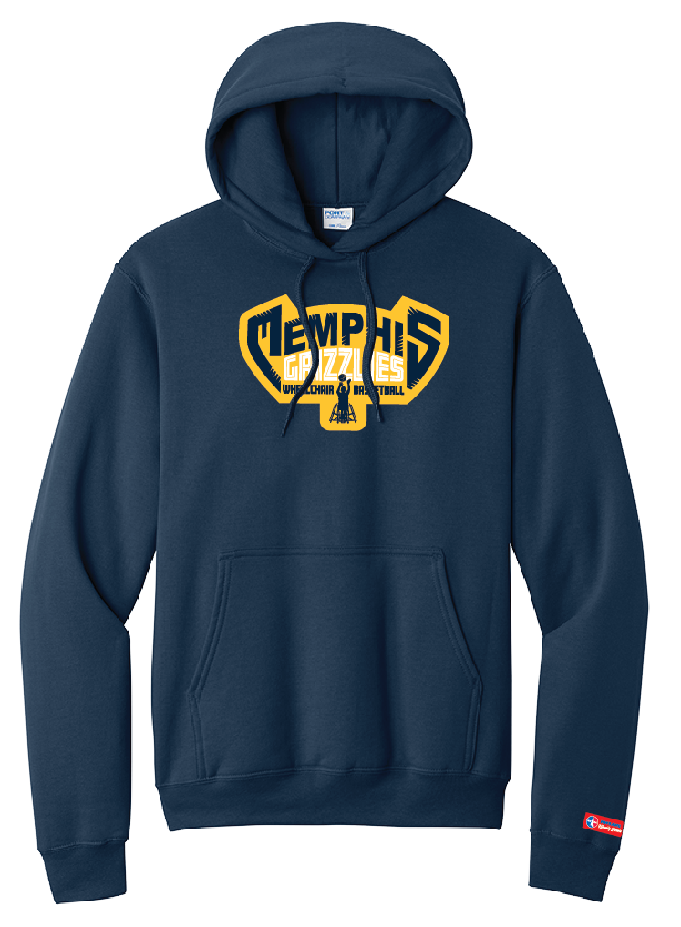 NWBA Officially Licensed - Memphis Rollin' Grizzlies - Pullover Hoodie