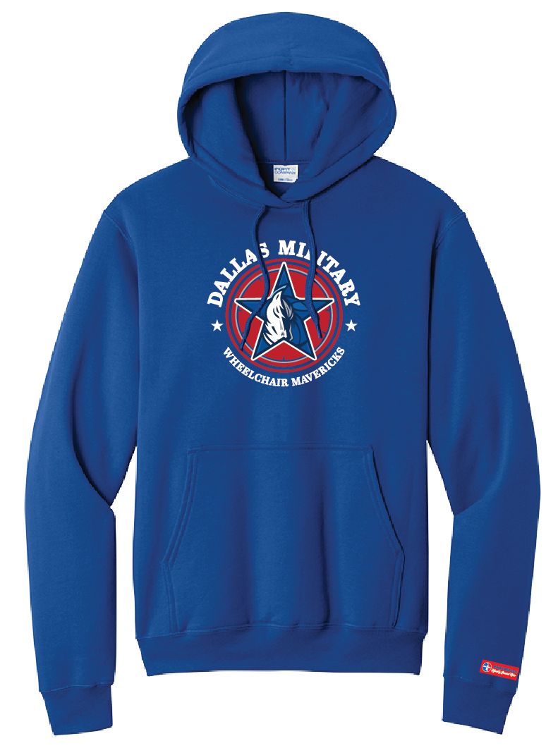 NWBA Officially Licensed - Dallas Military Wheelchair Mavericks - Pullover Hoodie