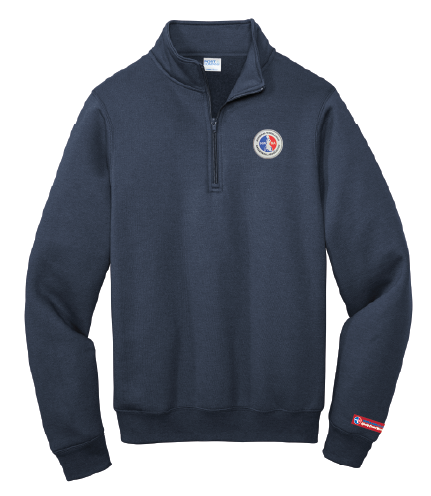 NWBA Officially Licensed - Woven Applique NWBA Logo Men's 1/4 Zip Fleece