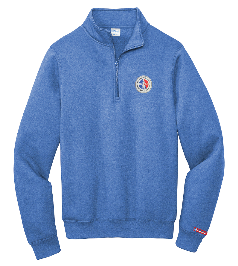 NWBA Officially Licensed - Woven Applique NWBA Logo Men's 1/4 Zip Fleece