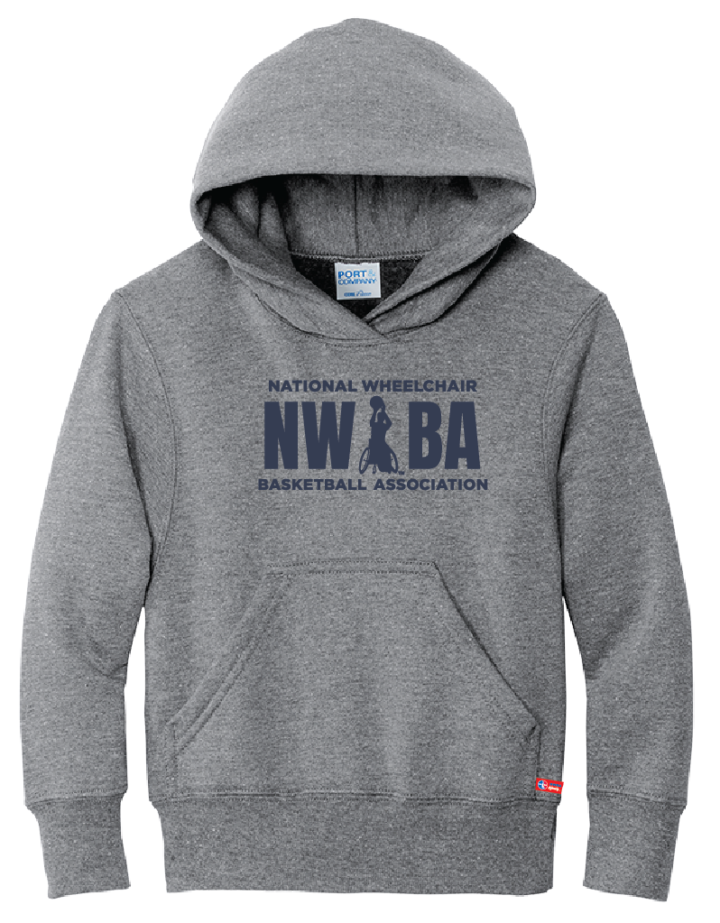 NWBA Officially Licensed - "NWBA 3 BARS" - YOUTH PULLOVER HOODED SWEATSHIRT