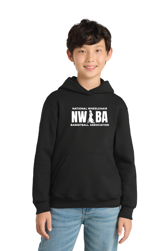 NWBA Officially Licensed - "NWBA 3 BARS" - YOUTH PULLOVER HOODED SWEATSHIRT