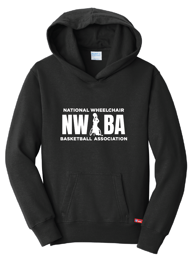 NWBA Officially Licensed - "NWBA 3 BARS" - YOUTH PULLOVER HOODED SWEATSHIRT