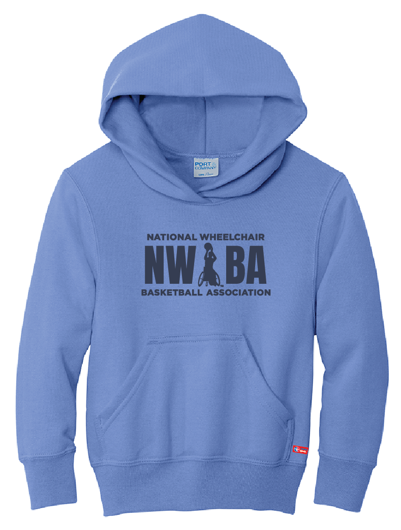 NWBA Officially Licensed - "NWBA 3 BARS" - YOUTH PULLOVER HOODED SWEATSHIRT