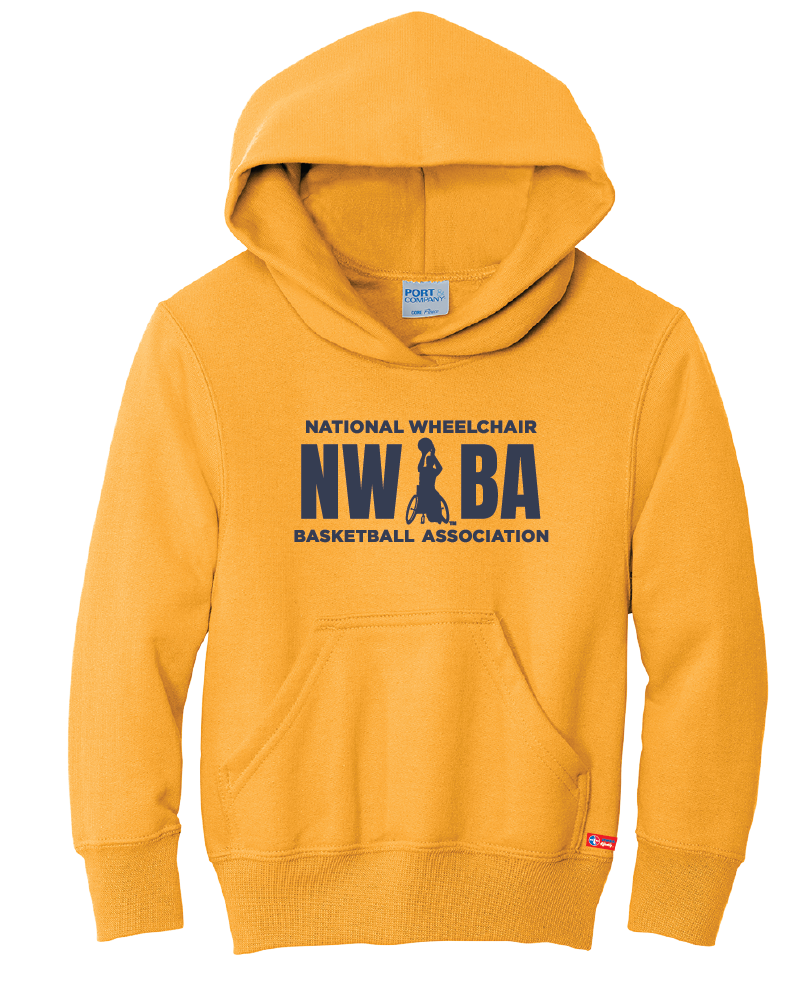 NWBA Officially Licensed - "NWBA 3 BARS" - YOUTH PULLOVER HOODED SWEATSHIRT