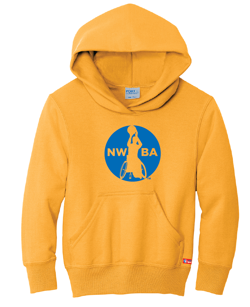 NWBA Officially Licensed - "MEDALLION" - YOUTH PULLOVER HOODED SWEATSHIRT