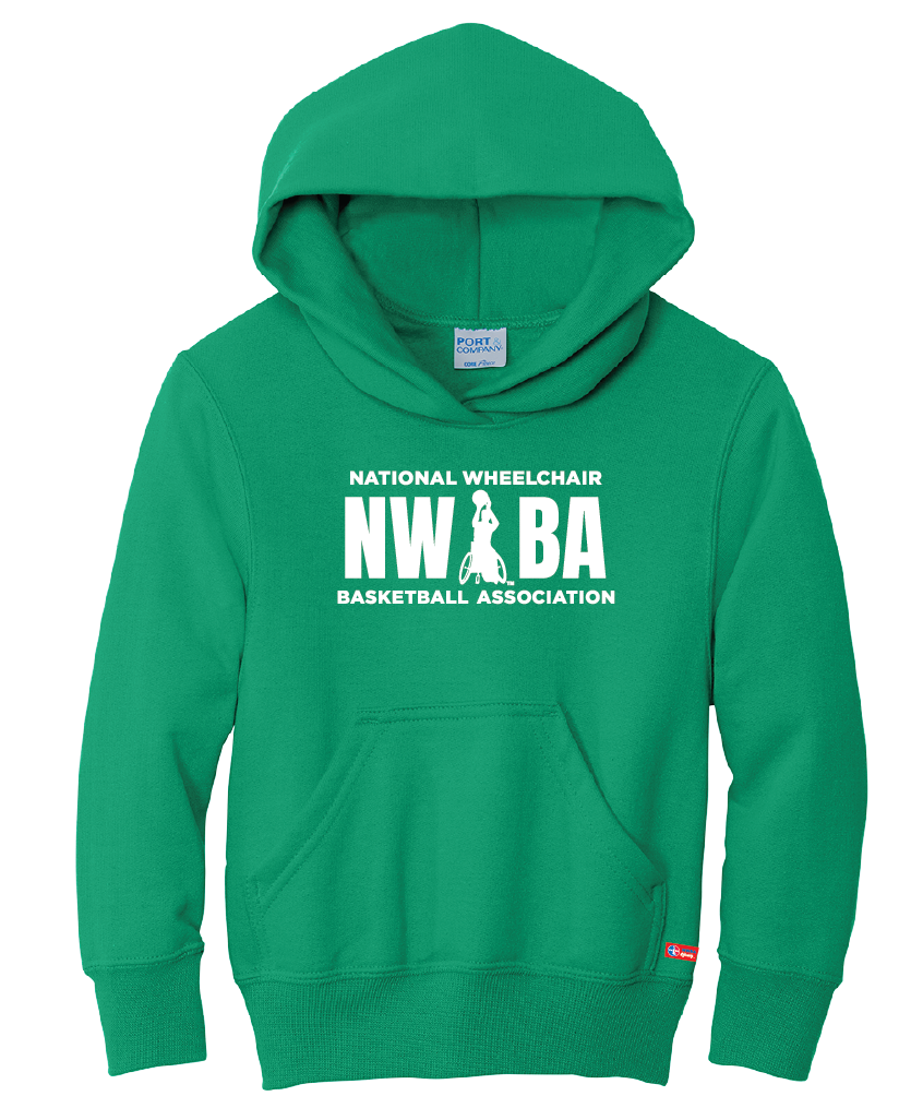 NWBA Officially Licensed - "NWBA 3 BARS" - YOUTH PULLOVER HOODED SWEATSHIRT