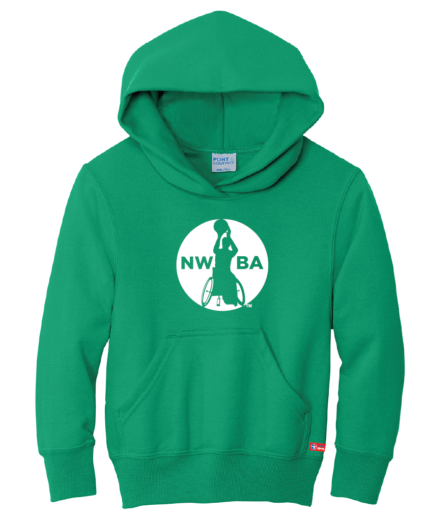 NWBA Officially Licensed - "MEDALLION" - YOUTH PULLOVER HOODED SWEATSHIRT