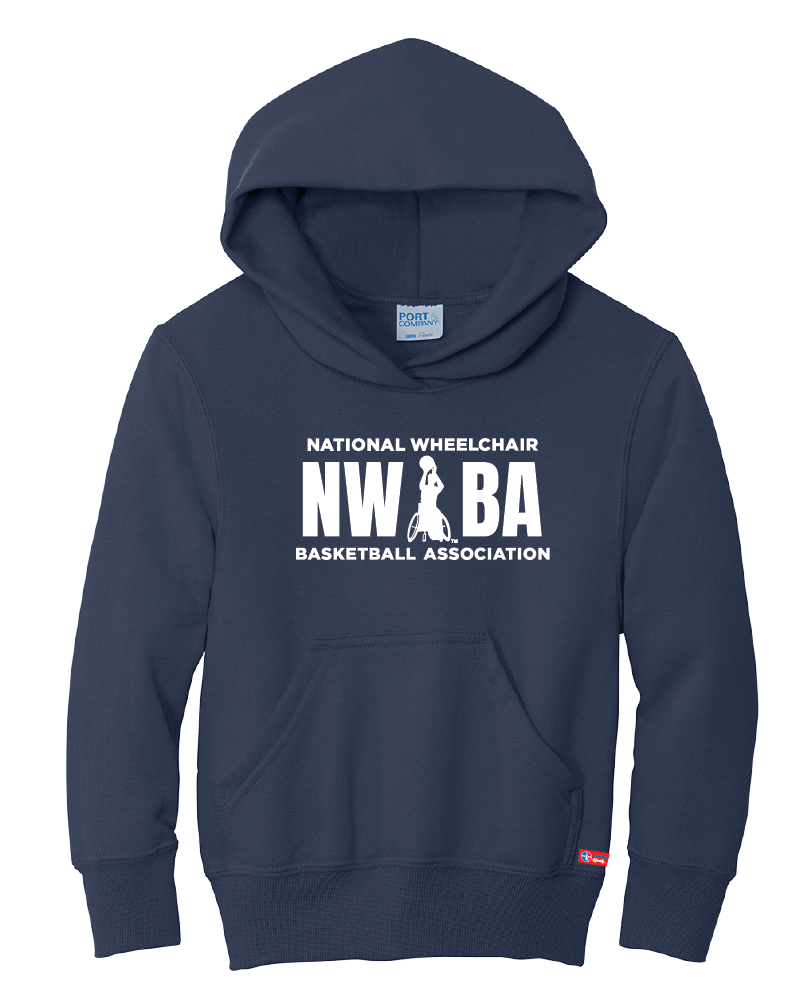 NWBA Officially Licensed - "NWBA 3 BARS" - YOUTH PULLOVER HOODED SWEATSHIRT