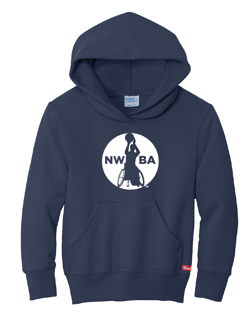 NWBA Officially Licensed - "MEDALLION" - YOUTH PULLOVER HOODED SWEATSHIRT
