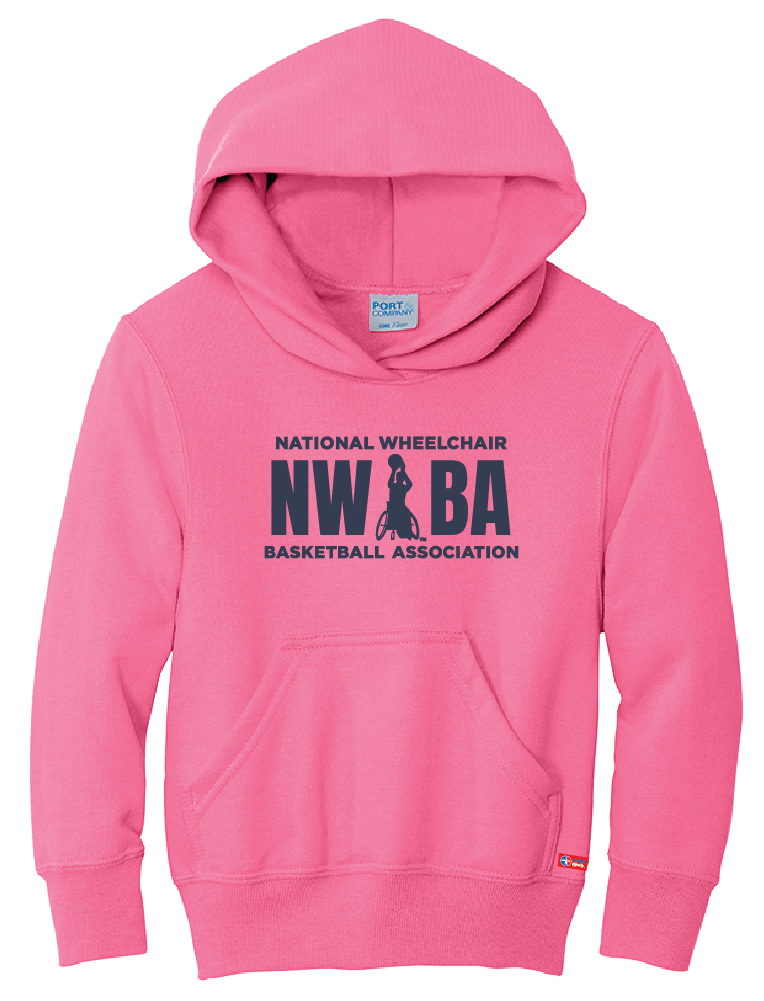 NWBA Officially Licensed - "NWBA 3 BARS" - YOUTH PULLOVER HOODED SWEATSHIRT