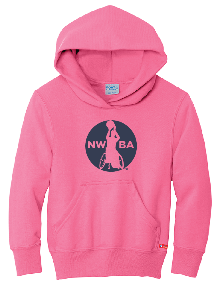 NWBA Officially Licensed - "MEDALLION" - YOUTH PULLOVER HOODED SWEATSHIRT