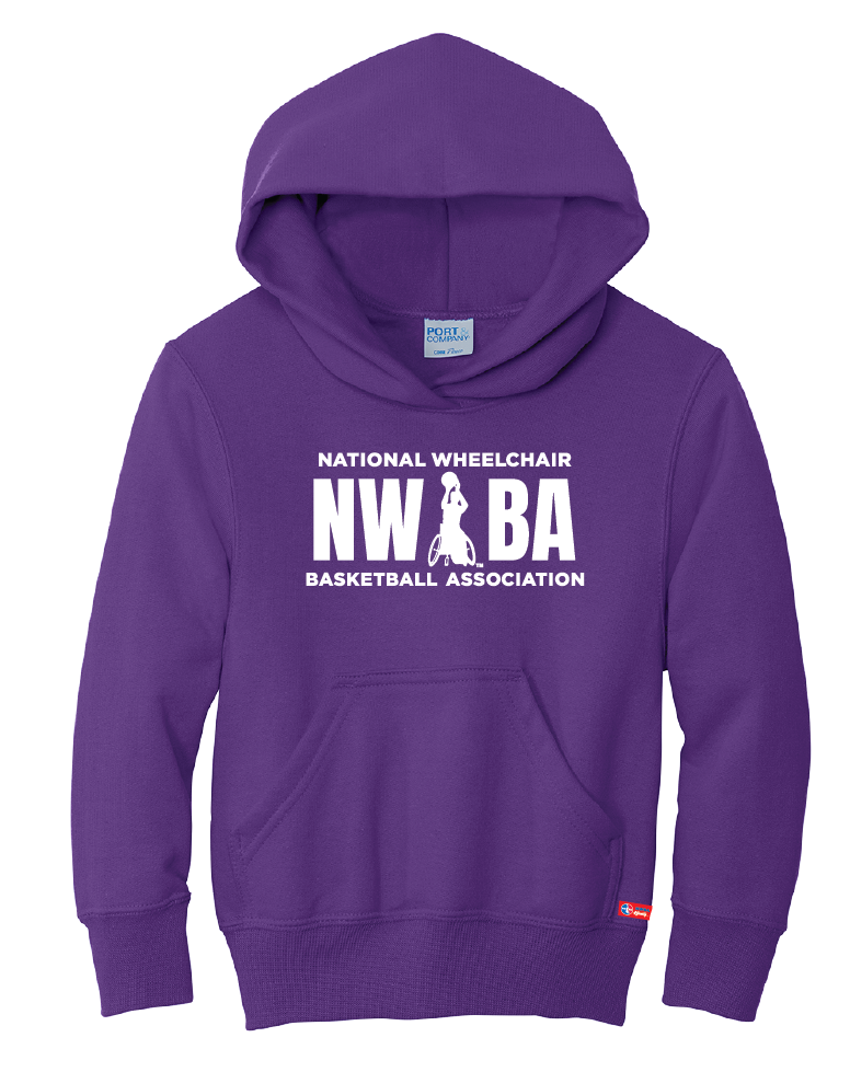 NWBA Officially Licensed - "NWBA 3 BARS" - YOUTH PULLOVER HOODED SWEATSHIRT