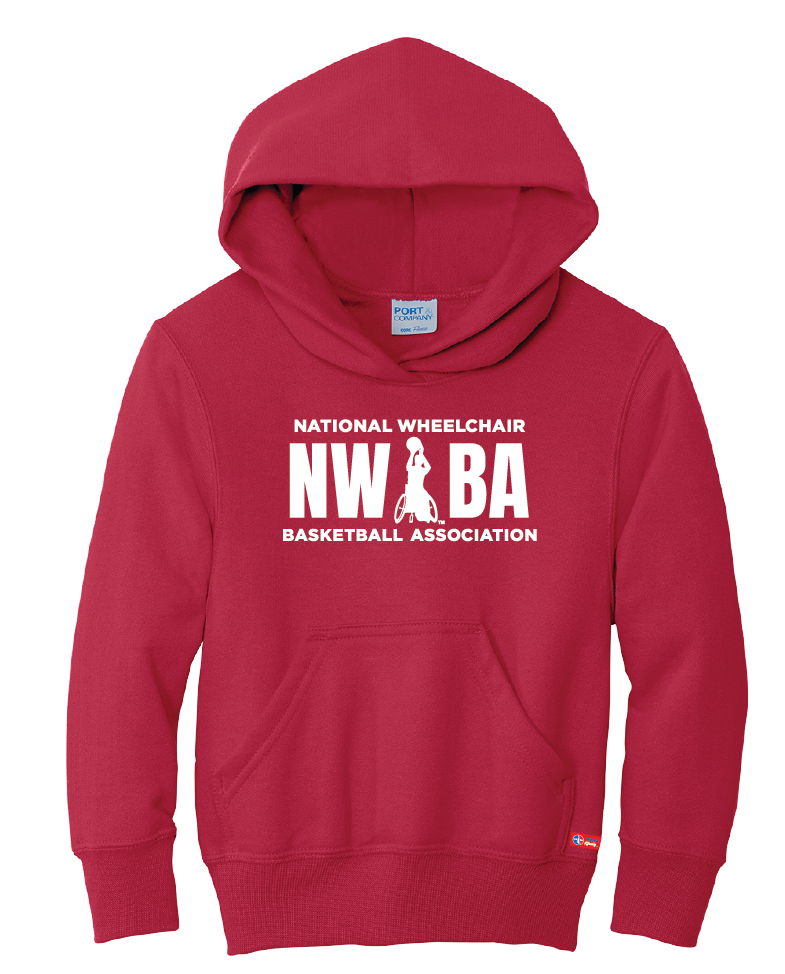 NWBA Officially Licensed - "NWBA 3 BARS" - YOUTH PULLOVER HOODED SWEATSHIRT