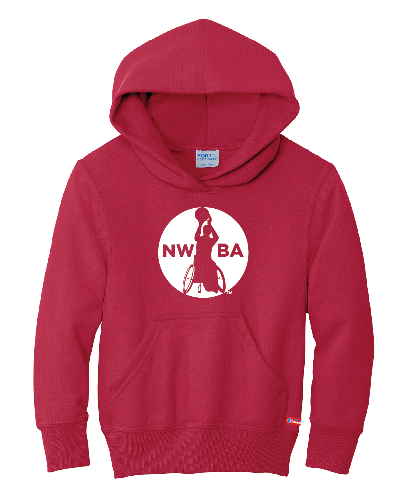 NWBA Officially Licensed - "MEDALLION" - YOUTH PULLOVER HOODED SWEATSHIRT