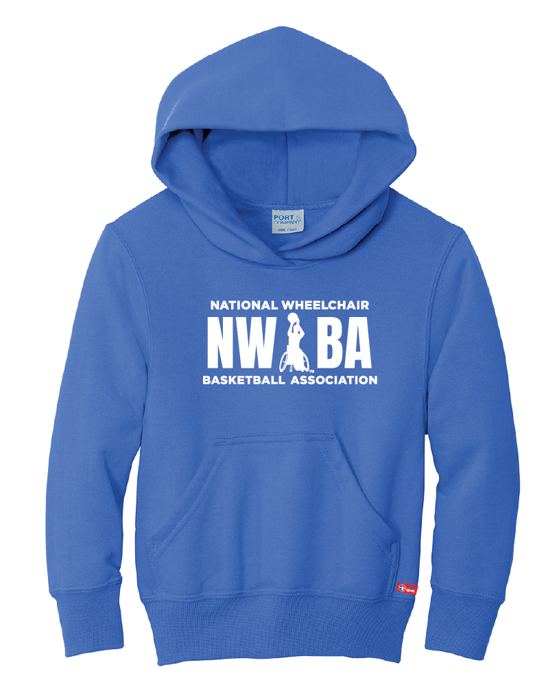 NWBA Officially Licensed - "NWBA 3 BARS" - YOUTH PULLOVER HOODED SWEATSHIRT
