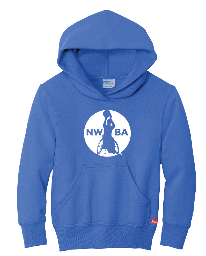 NWBA Officially Licensed - "MEDALLION" - YOUTH PULLOVER HOODED SWEATSHIRT