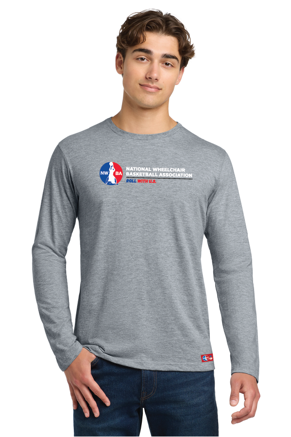 NWBA Officially Licensed - Roll With U.S. Men's Cotton LS Tee