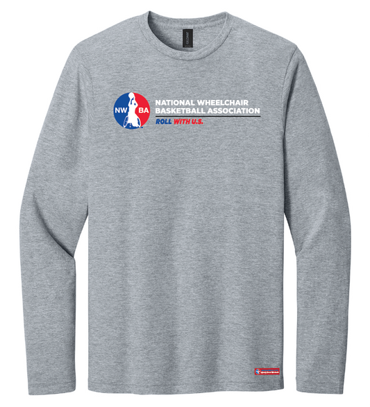 NWBA Officially Licensed - Roll With U.S. Men's Cotton LS Tee