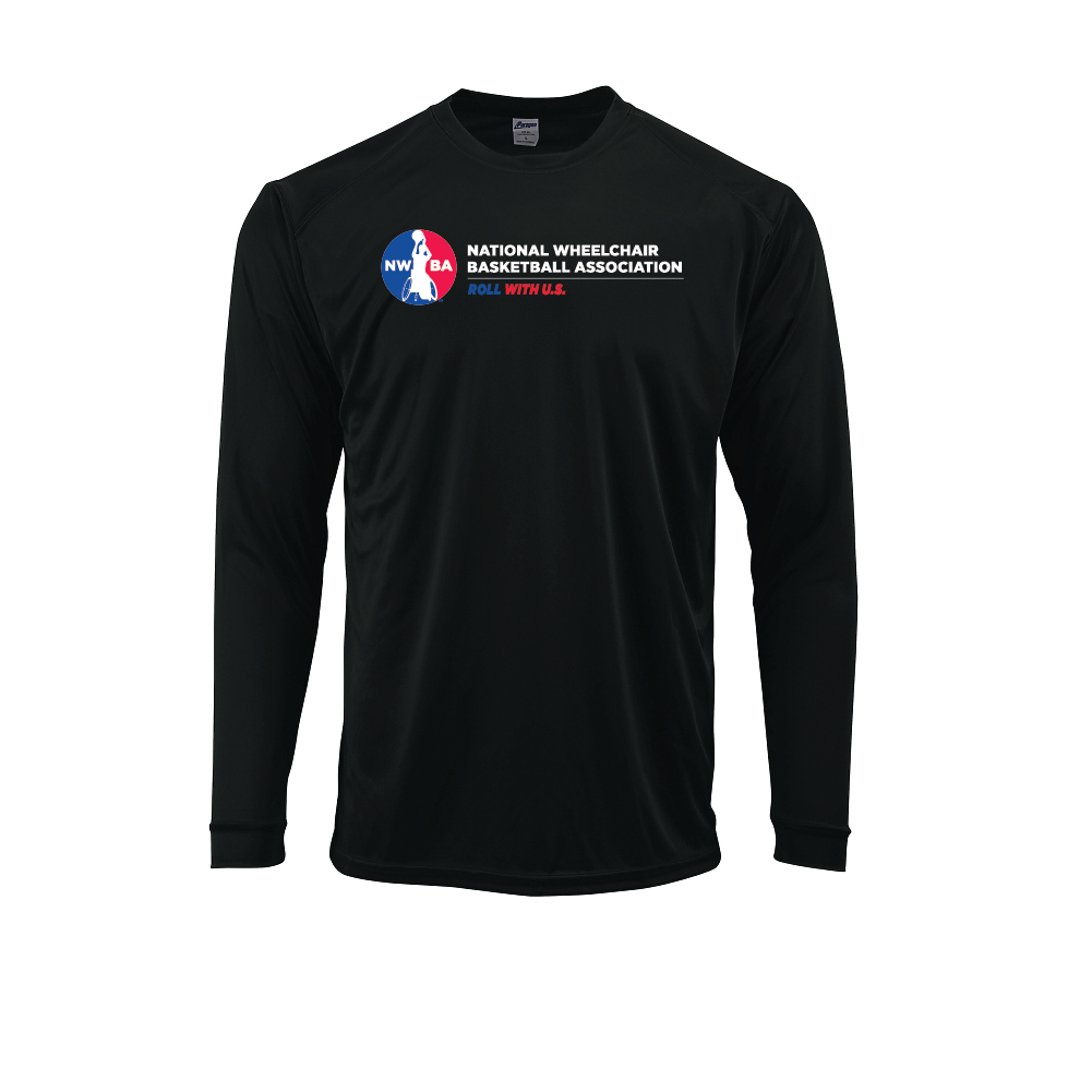 NWBA Officially Licensed: "ROLL WITH U.S." - MEN'S Performance Tee - Long Sleeve