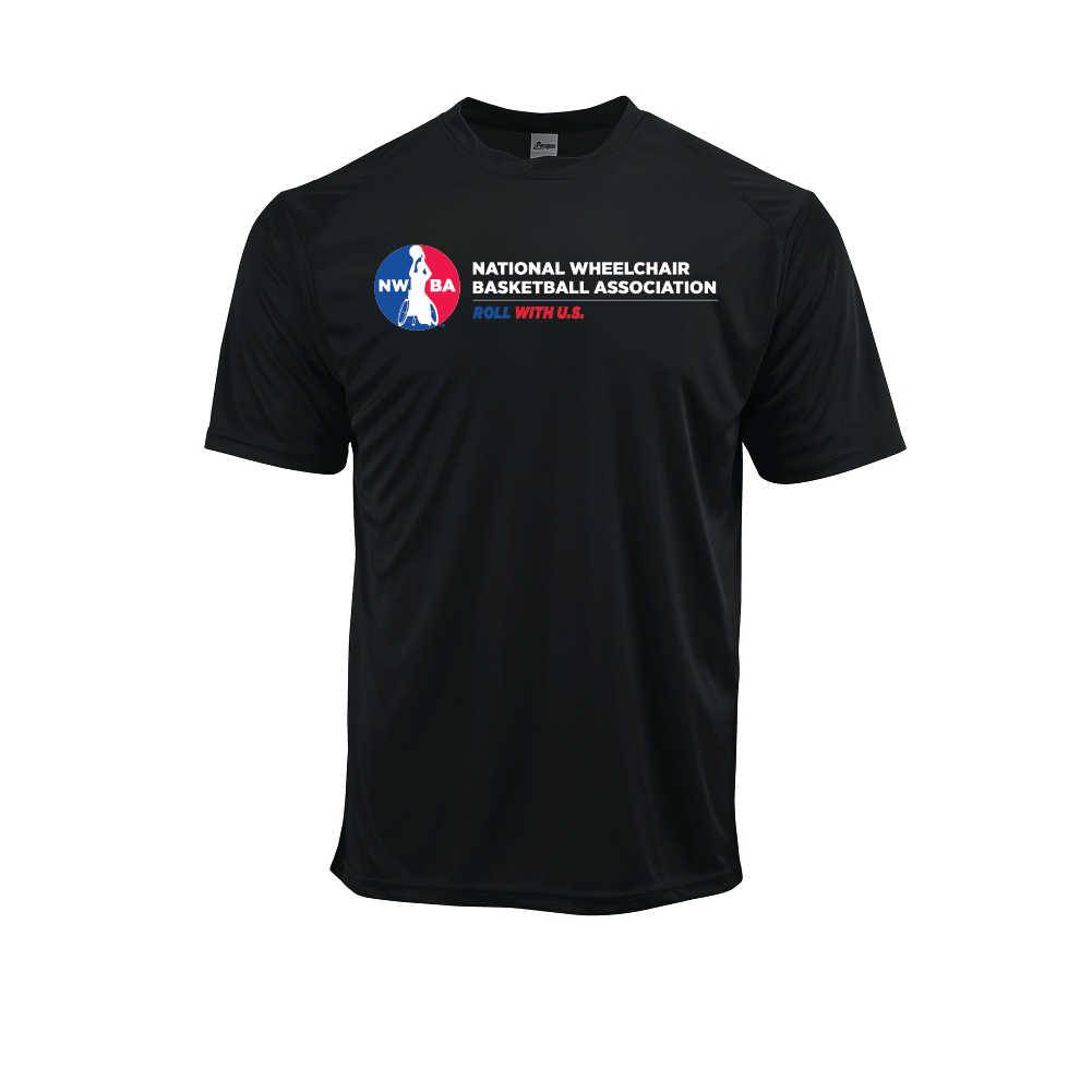 NWBA Officially Licensed: "ROLL WITH U.S." - MEN'S Performance Tee - Short Sleeve