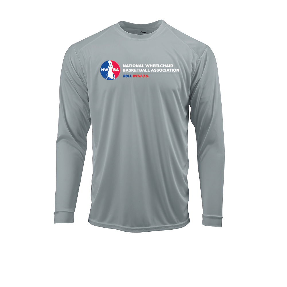 NWBA Officially Licensed: "ROLL WITH U.S." - MEN'S Performance Tee - Long Sleeve