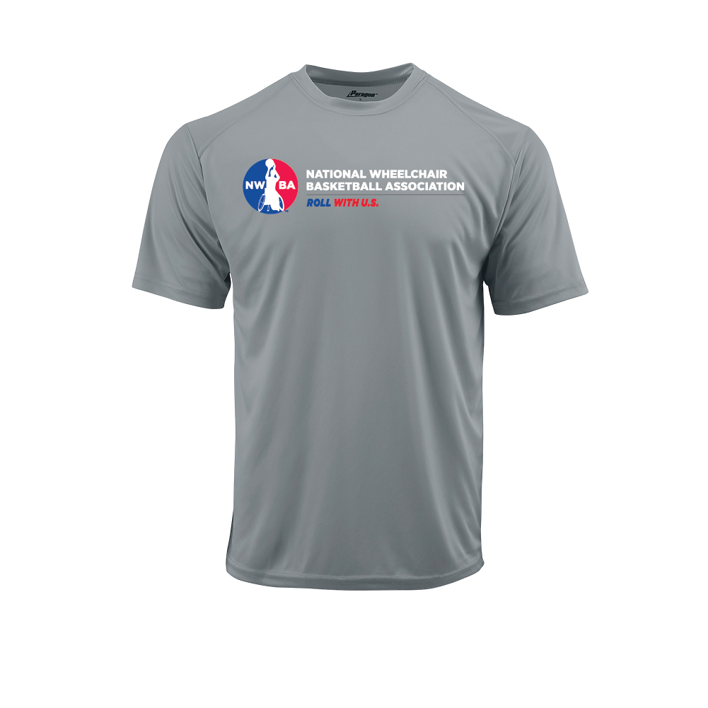 NWBA Officially Licensed: "ROLL WITH U.S." - MEN'S Performance Tee - Short Sleeve