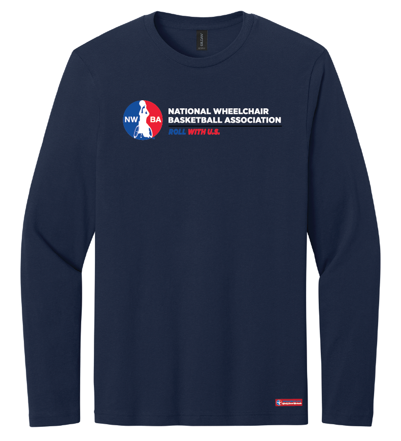 NWBA Officially Licensed - Roll With U.S. Men's Cotton LS Tee